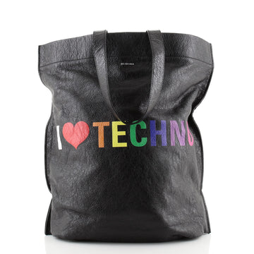 Balenciaga Supermarket Shopper Bag Printed Leather Large