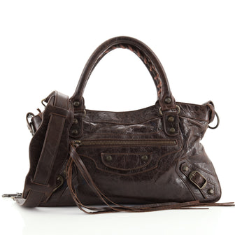 Balenciaga First Classic Studs Bag Leather