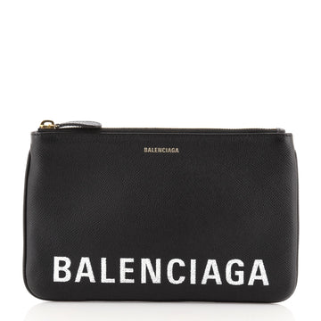 Balenciaga Ville Pouch Leather Medium