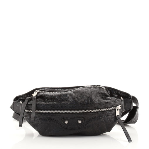 Balenciaga Neo Lift Classic Studs Waist Bag Leather Black 7659453