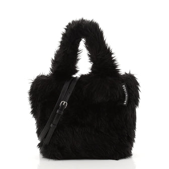 Balenciaga Everyday Tote Faux Fur XXS