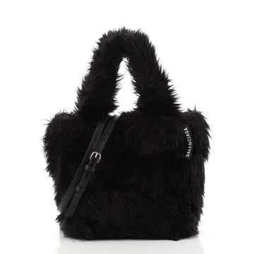 Balenciaga Everyday Tote Faux Fur XXS