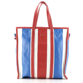 Balenciaga Bazar Tote Striped Leather Medium