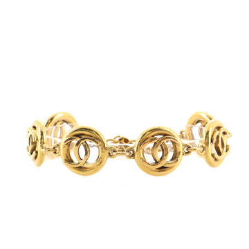 Chanel CC Cutout Round Bracelet Metal