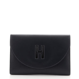 Hermes Vintage H Gaine Clutch Leather