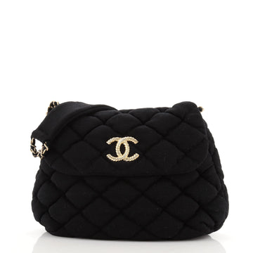 Chanel Bubble Shoulder Bag Quilted Fabric Medium