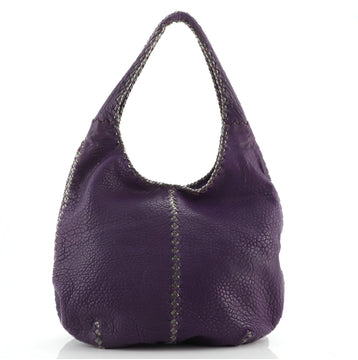 Bottega Veneta Double Compartment Hobo Cervo with PVC Large