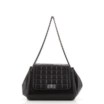 Chanel Chocolate Bar Accordion Reissue Flap Bag Quilted Lambskin Medium