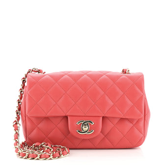 Chanel Classic Single Flap Bag Quilted Lambskin Mini
