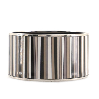 Hermes Bangle Bracelet Printed Enamel Extra Wide