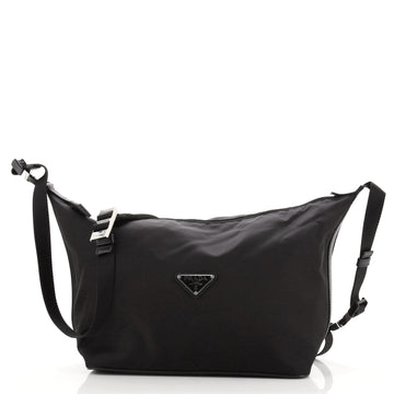 Prada Adjustable Strap Zip Hobo Tessuto Medium