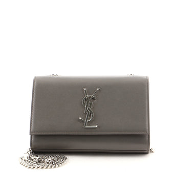 Saint Laurent Classic Monogram Crossbody Bag Grainy Leather Small