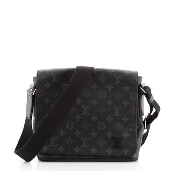 Louis Vuitton District Messenger Bag Monogram Eclipse Canvas PM