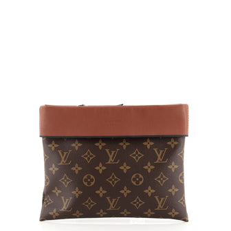 Louis Vuitton Tuileries Pochette Monogram Canvas with Leather