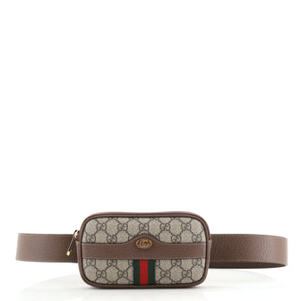 Gucci Ophidia Belt Bag GG Coated Canvas Mini