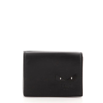 Fendi Monster Trifold Wallet Leather