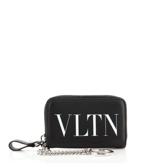 Valentino VLTN Key Ring and Card Holder Leather