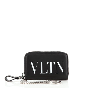 Valentino VLTN Key Ring and Card Holder Leather