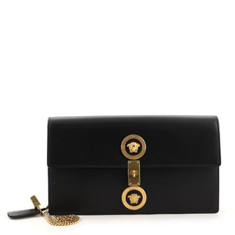 Versace Medusa Padlock Clutch on Chain Leather