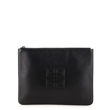 Givenchy Zip Pouch Embossed Leather Medium