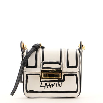Lanvin Jiji Shoulder Bag Printed Leather Mini