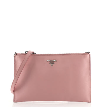 Prada Zip Pochette Saffiano Leather