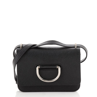 Burberry D-Ring Shoulder Bag Leather Mini