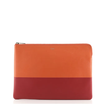 Celine Solo Pouch Bicolor Leather