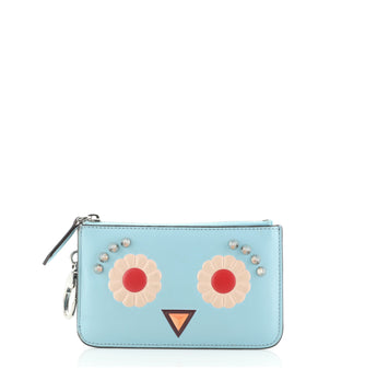 Fendi Hypnoteyes Zipped Key Pouch Leather