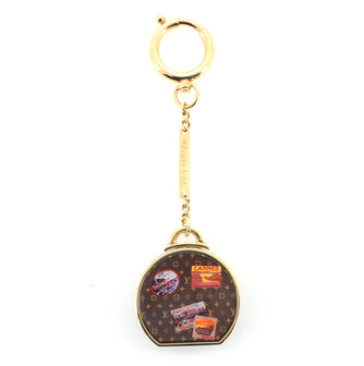 Louis Vuitton Hat Box Bag Charm Metal and Enamel