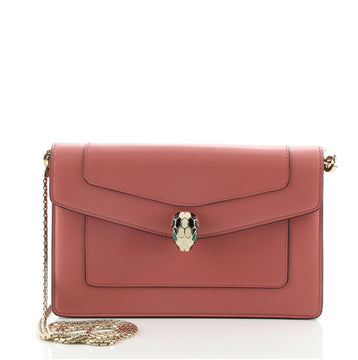 Bvlgari Serpenti Forever Wallet on Chain Leather Small
