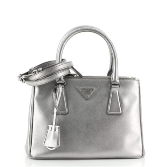 Prada Galleria Double Zip Tote Saffiano Leather Small