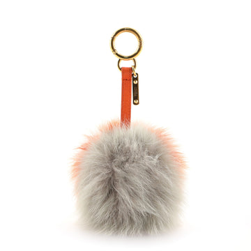 Fendi Pom Pom Bag Charm Fur