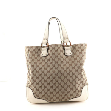Gucci Bamboo Link Tote GG Canvas Medium