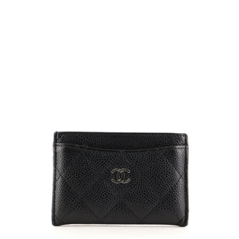 Chanel Classic Card Holder Quilted Caviar