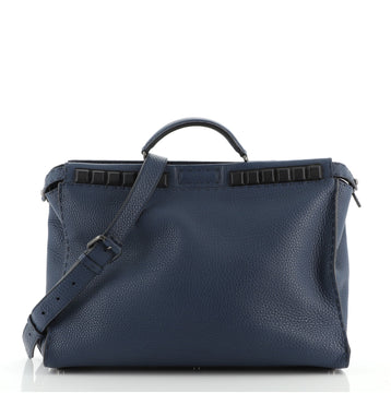 Fendi Selleria Peekaboo Bag Leather with Embellished Detail XL