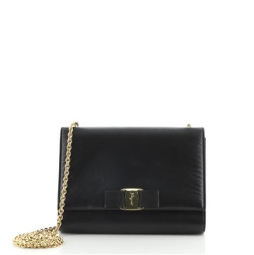 Salvatore Ferragamo Ginny Crossbody Bag Saffiano Leather Small