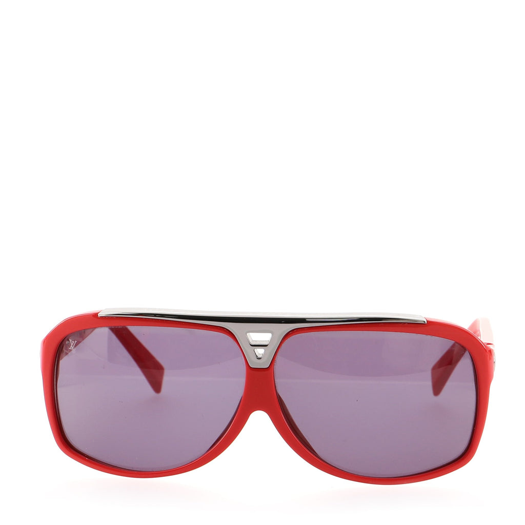 Louis Vuitton Evidence Aviator Sunglasses Acetate with Metal Red 768421