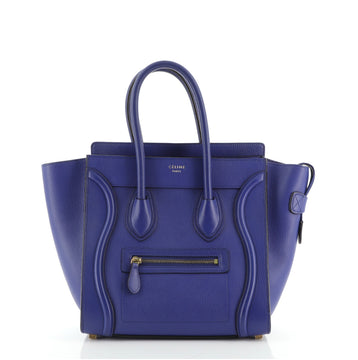 Celine Luggage Bag Grainy Leather Micro