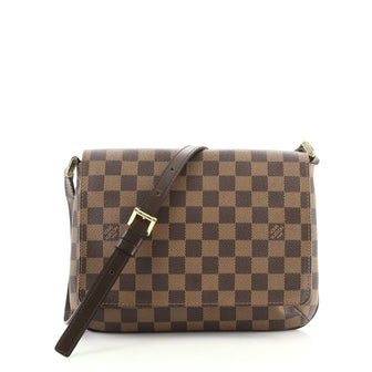 Louis Vuitton Musette Tango Handbag Damier
