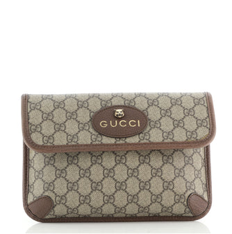 Gucci Neo Vintage Flap Belt Bag GG Coated Canvas