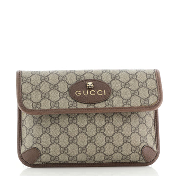 Gucci Neo Vintage Flap Belt Bag GG Coated Canvas