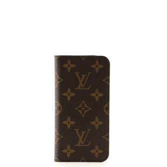 Louis Vuitton iPhone Folio Monogram Canvas iPhone X
