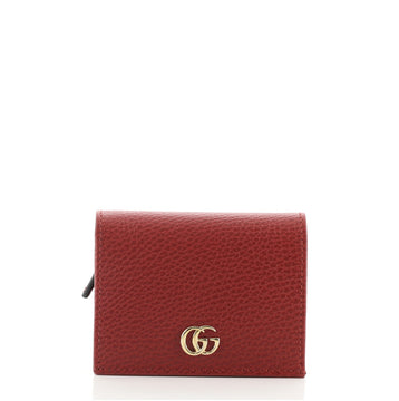 Gucci GG Marmont Flap Card Case Leather