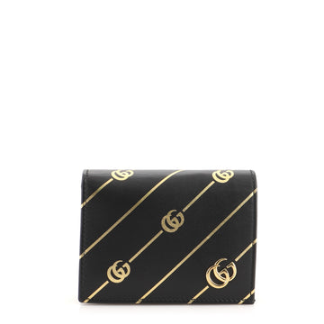 Gucci Flap Card Case Printed Leather