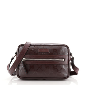 Gucci Zip Crossbody Bag GG Imprime Mini
