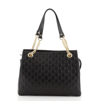 Gucci Soft Signature Shoulder Bag Guccissima Leather Medium