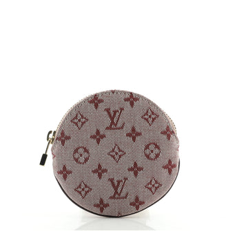 Louis Vuitton Mini Lin Round Coin Purse