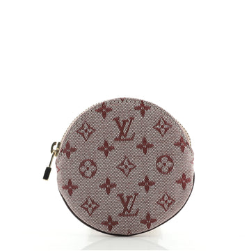 Louis Vuitton Round Coin Purse Mini Lin
