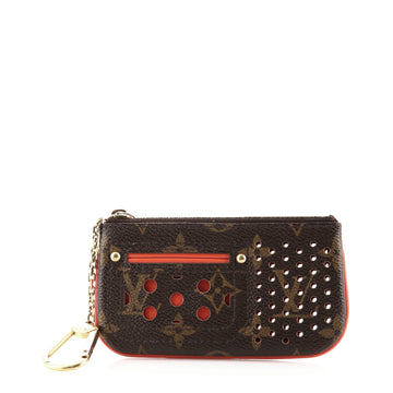 Louis Vuitton Key Pouch Perforated Monogram Canvas	
